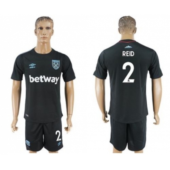 West Ham United #2 Reid Away Soccer Club Jersey