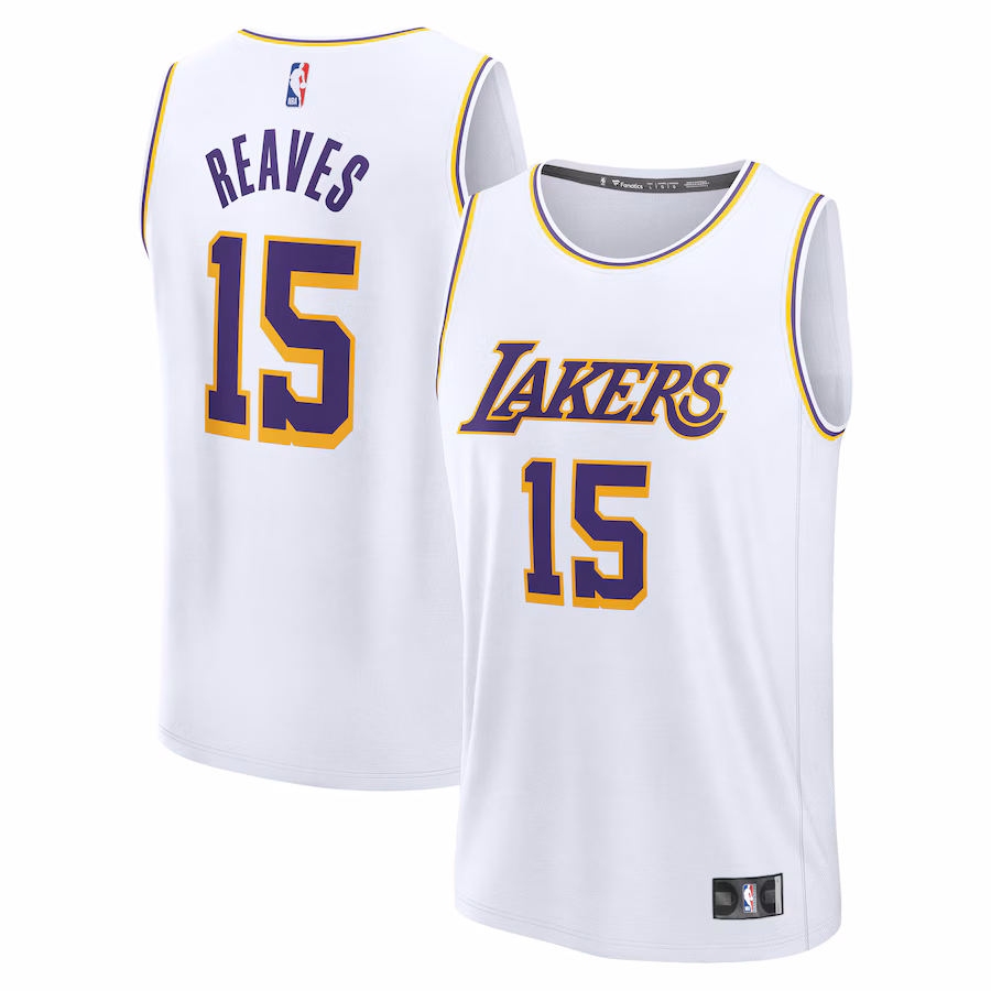 Youth Los Angeles Lakers Austin Reaves Fanatics White Fast Break Replica Player Jersey - Association Edition - Ujersey NHL