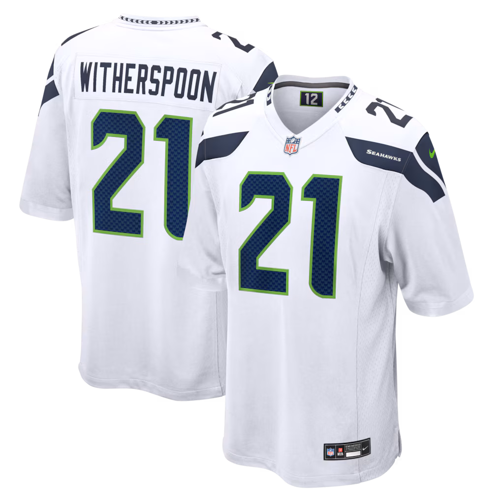 Men's Seattle Seahawks Devon Witherspoon Nike White Game Jersey