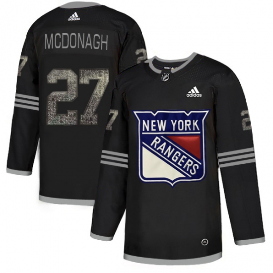 Men's Adidas New York Rangers #27 Ryan McDonagh Black Authentic Classic Stitched NHL Jersey - Ujersey