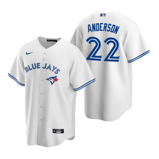 Men's Nike Toronto Blue Jays #22 Chase Anderson White Home Stitched Baseball Jersey - Ujersey