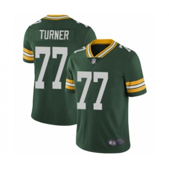 Men's Green Bay Packers #77 Billy Turner Green Team Color Vapor Untouchable Limited Player Football Jersey