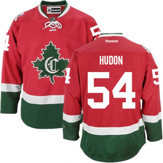 Men's Reebok Montreal Canadiens #54 Charles Hudon Authentic Red New CD NHL Jersey - Ujersey