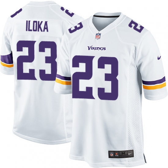 Men's Nike Minnesota Vikings #23 George Iloka Game White NFL Jersey - Ujersey