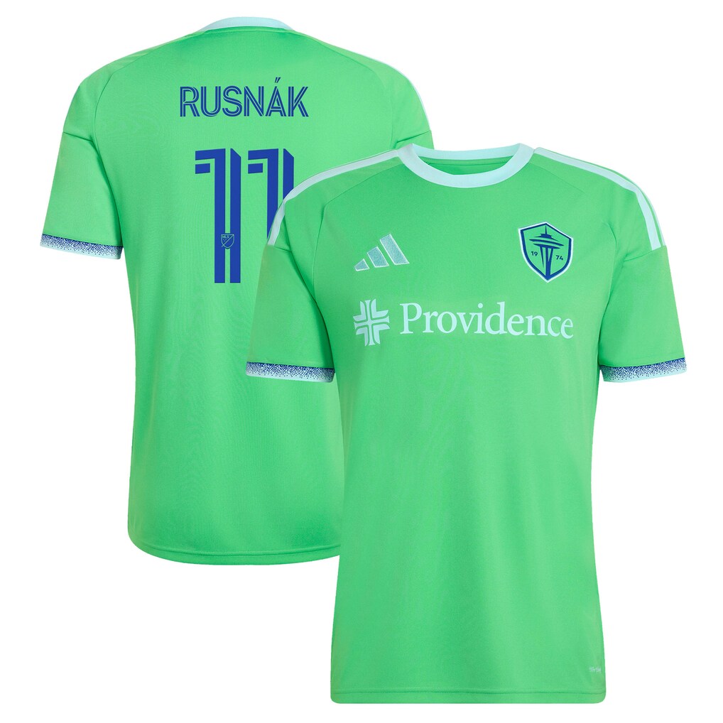 Men's Seattle Sounders FC Albert Rusnak Rave Green 2026 The Evergreen State Kit Replica Jersey - Ujersey