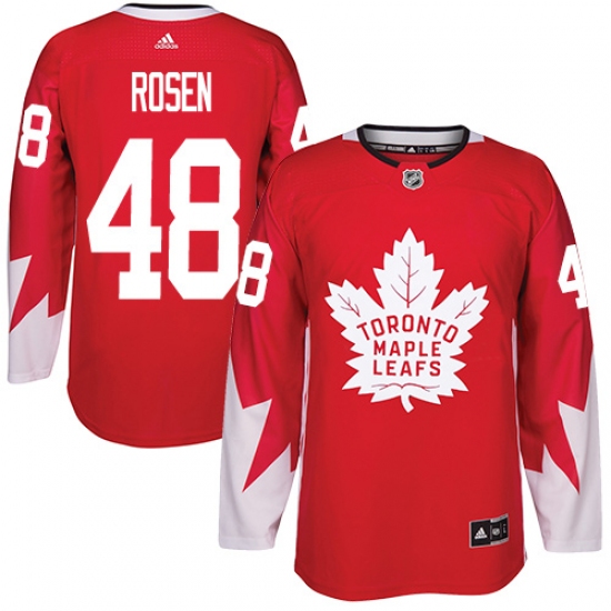 Men's Adidas Toronto Maple Leafs #48 Calle Rosen Authentic Red Alternate NHL Jersey - Ujersey