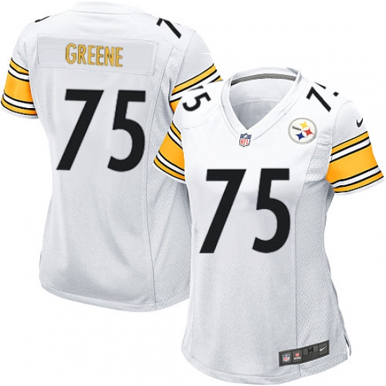 Women's Nike Pittsburgh Steelers #75 Joe Greene Game White NFL Jersey - Ujersey