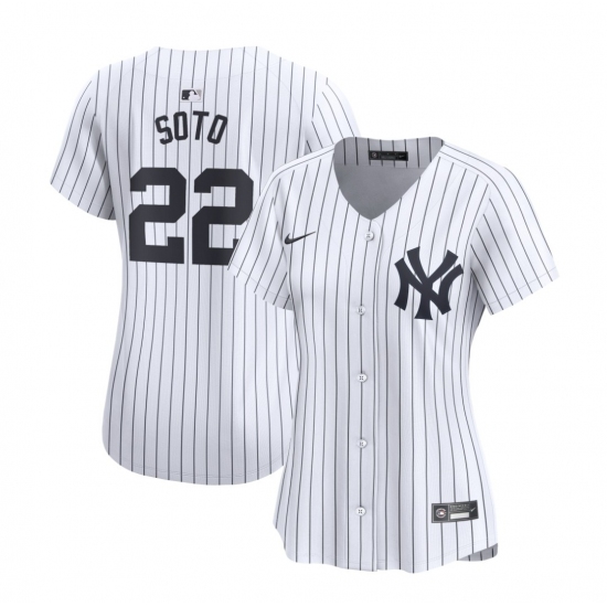 Women's New York Yankees #22 Juan Soto White Cool Base Stitched Baseball Jersey - Ujersey