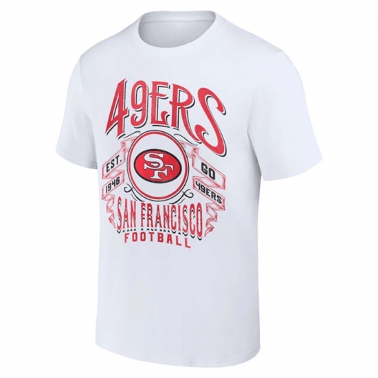 Men's San Francisco 49ers White X Darius Rucker Collection Vintage Football T Shirt - Ujersey