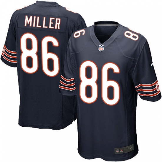 Men's Nike Chicago Bears #86 Zach Miller Game Navy Blue Team Color NFL Jersey - Ujersey