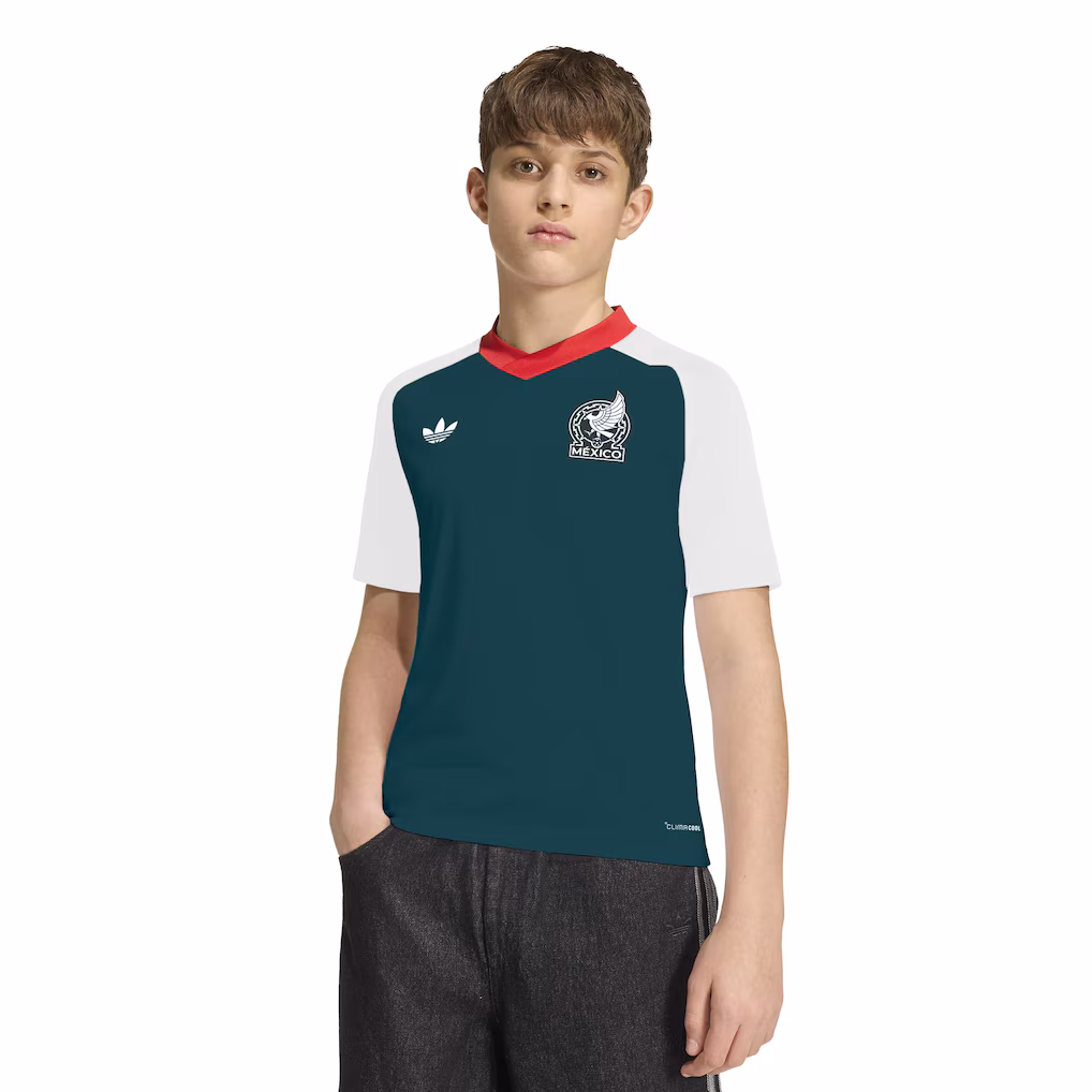 Youth Mexico National Team adidas White 2026 Pre-Match Top