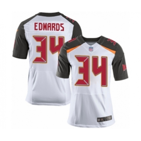 Men's Tampa Bay Buccaneers #34 Mike Edwards Elite White Football Jersey - Ujersey