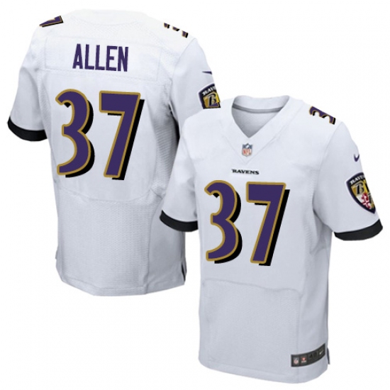 Men's Nike Baltimore Ravens #37 Javorius Allen Elite White NFL Jersey - Ujersey