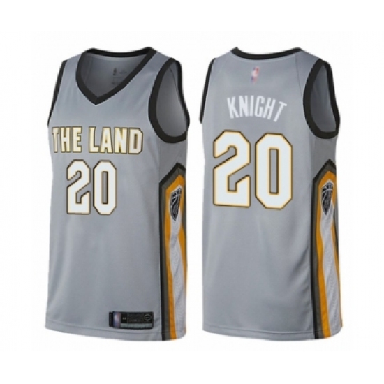 Women's Cleveland Cavaliers #20 Brandon Knight Swingman Gray Basketball Jersey - City Edition