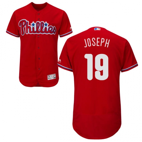 Men's Majestic Philadelphia Phillies #19 Tommy Joseph Red Flexbase Authentic Collection MLB Jersey - Ujersey