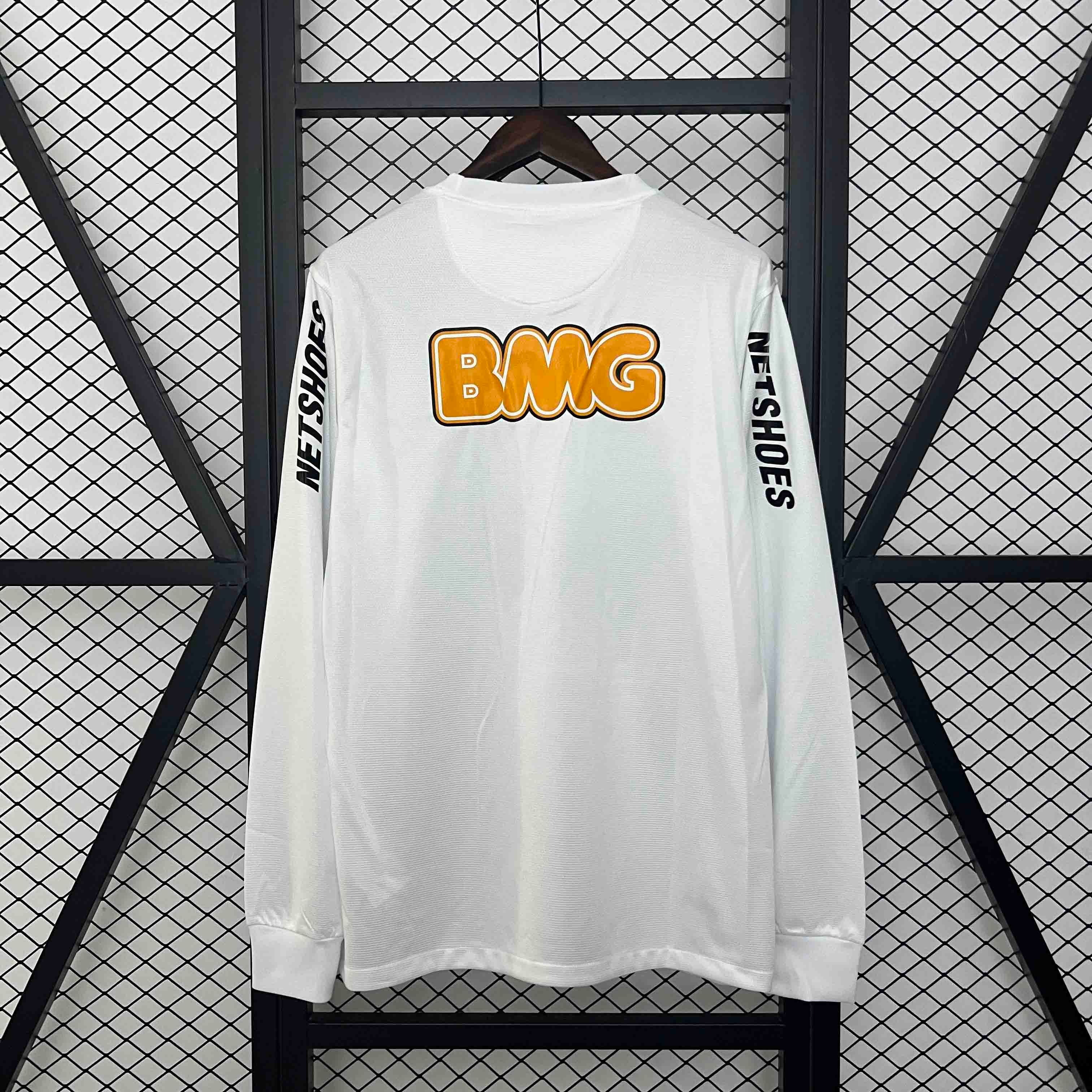 Santos FC Retro Soccer Jersey Home Long Sleeve Custom Shirt 2012 - SUjersey01