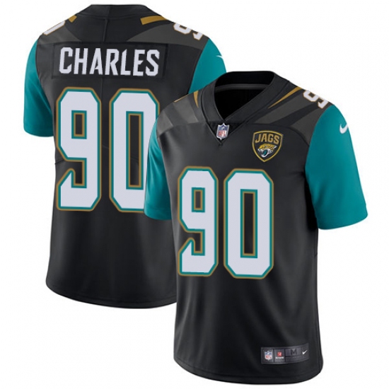 Youth Nike Jacksonville Jaguars #90 Stefan Charles Black Alternate Vapor Untouchable Limited Player NFL Jersey - Ujersey