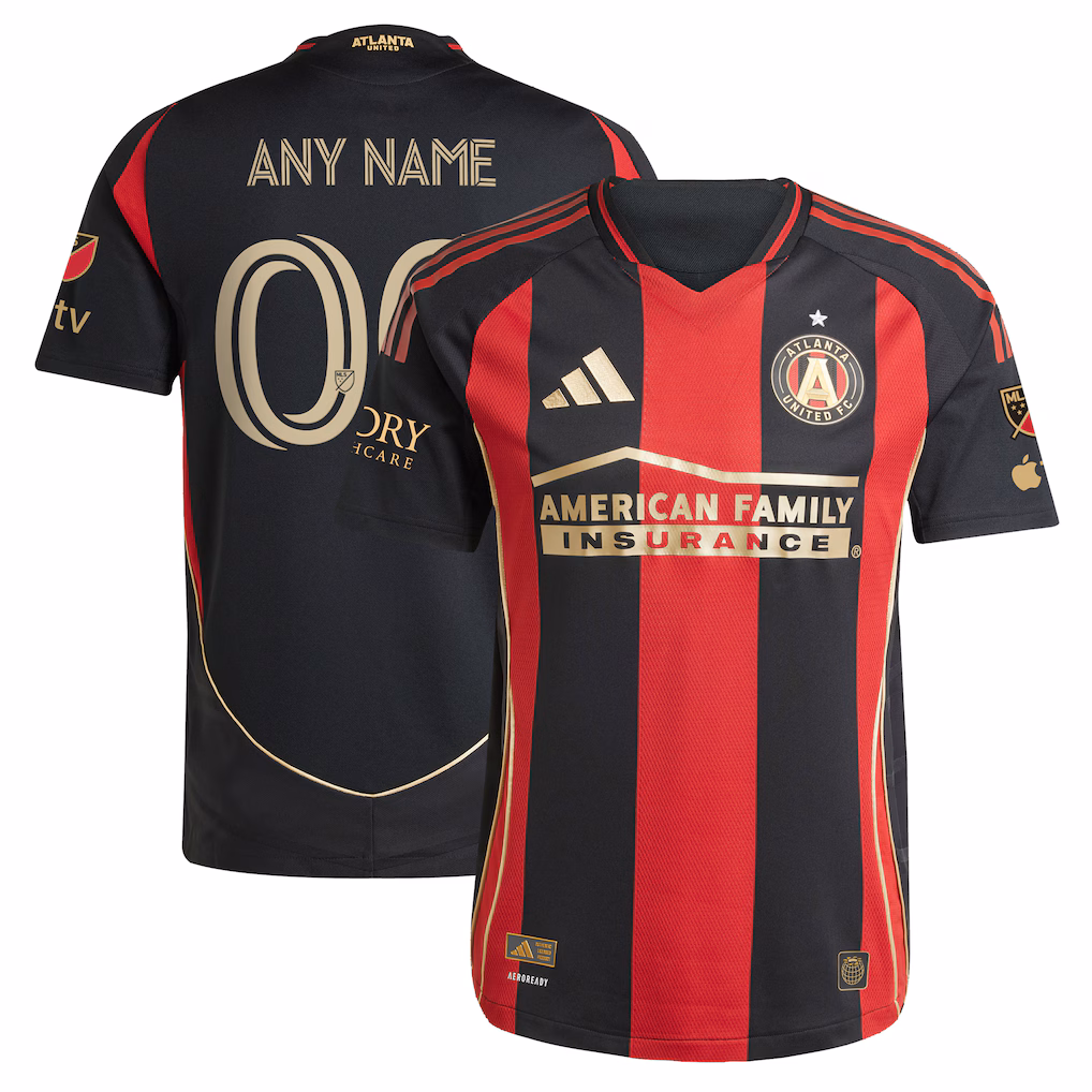 Men's Atlanta United FC adidas Black 2025 The Connector Authentic Custom Jersey - Ujersey NHL