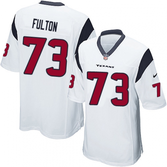 Men's Nike Houston Texans #73 Zach Fulton Game White NFL Jersey - Ujersey