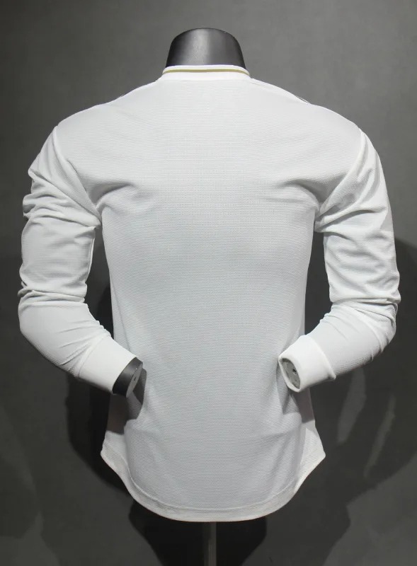 Real Madrid Retro Jersey Home Long Sleeve Soccer Shirt 2019/20
