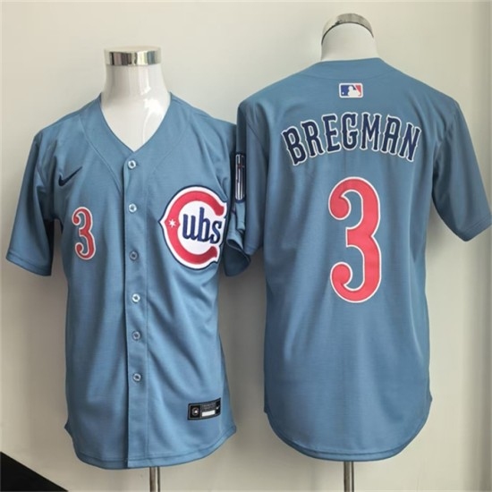 Men's Chicago Cubs #3 Alex Bregman Blue 2026 Limited Stitched Baseball Jersey - Ujersey