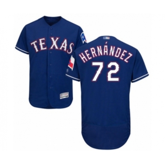 Men's Texas Rangers #72 Jonathan Hernandez Royal Blue Alternate Flex Base Authentic Collection Baseball Player Jersey - Ujersey