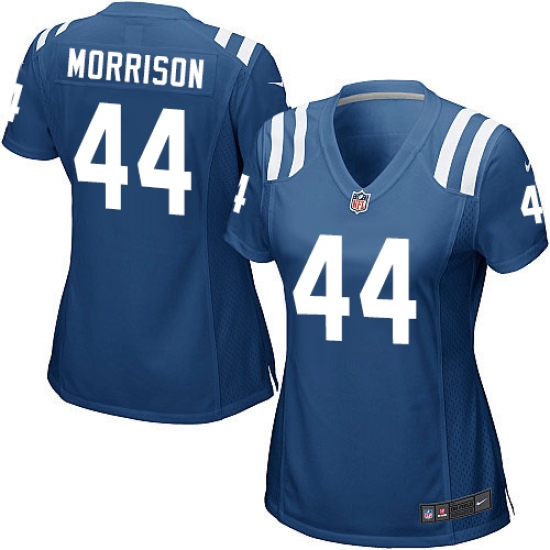 Women's Nike Indianapolis Colts #44 Antonio Morrison Game Royal Blue Team Color NFL Jersey - Ujersey
