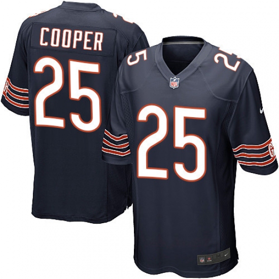 Men's Nike Chicago Bears #25 Marcus Cooper Game Navy Blue Team Color NFL Jersey - Ujersey