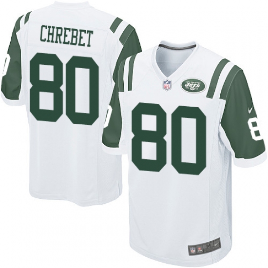 Men's Nike New York Jets #80 Wayne Chrebet Game White NFL Jersey - Ujersey