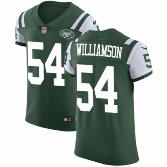 Men's Nike New York Jets #54 Avery Williamson Green Team Color Vapor Untouchable Elite Player NFL Jersey - Ujersey