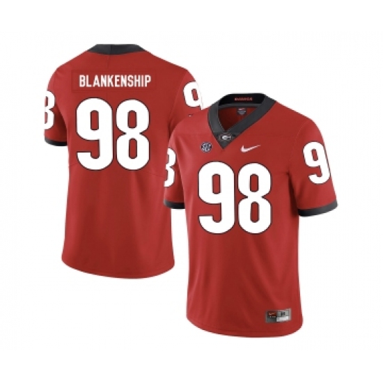 Georgia Bulldogs 98 Rodrigo Blankenship Red Nike College Football Jersey - Ujersey
