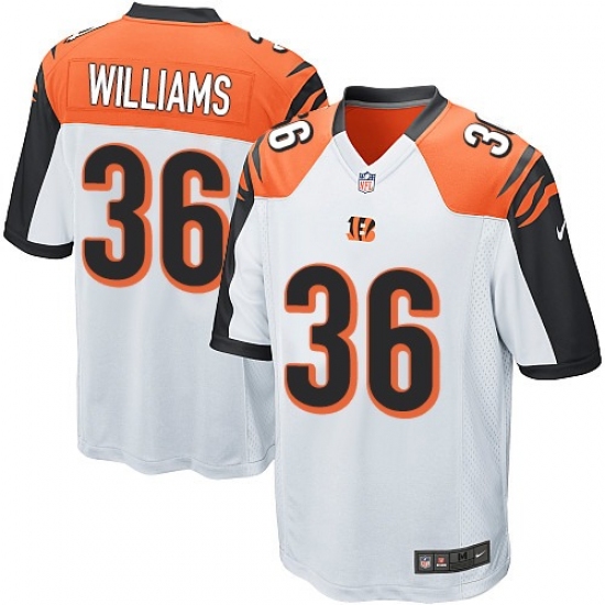 Men's Nike Cincinnati Bengals #36 Shawn Williams Game White NFL Jersey - Ujersey