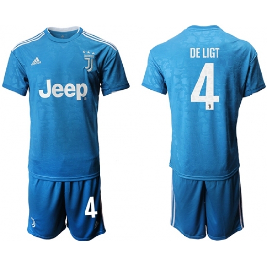 Juventus #4 De Ligt Third Soccer Club Jersey