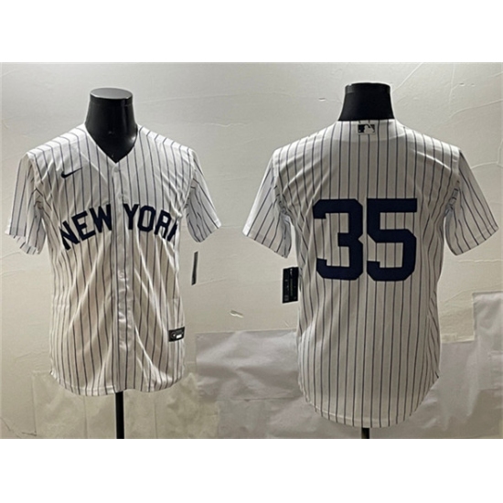 Men's New York Yankees #35 Cody Bellinger White Cool Base Stitched Baseball Jersey - Ujersey