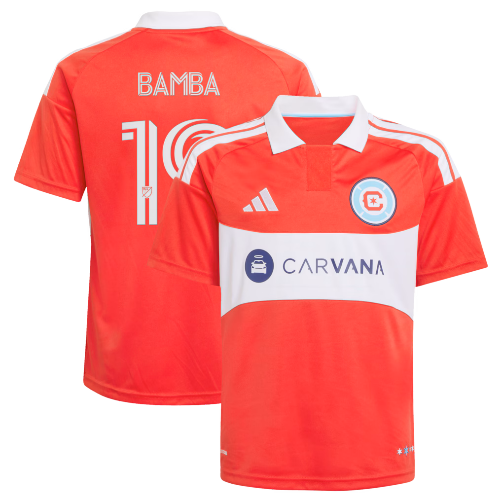 Youth Chicago Fire Jonathan Bamba adidas Red 2026 Forever Red Replica Jersey - Ujersey NHL