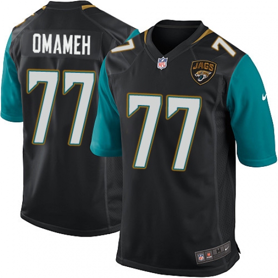 Men's Nike Jacksonville Jaguars #77 Patrick Omameh Game Black Alternate NFL Jersey - Ujersey