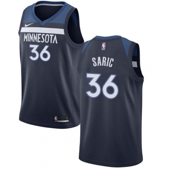 Women's Nike Minnesota Timberwolves #36 Dario Saric Swingman Navy Blue NBA Jersey - Icon Edition - Ujersey