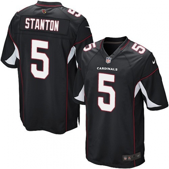 Men's Nike Arizona Cardinals #5 Drew Stanton Game Black Alternate NFL Jersey - Ujersey