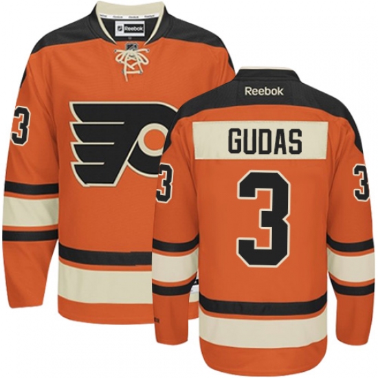 Youth Reebok Philadelphia Flyers #3 Radko Gudas Authentic Orange New Third NHL Jersey - Ujersey