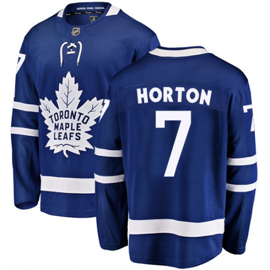 Men's Toronto Maple Leafs #7 Tim Horton Fanatics Branded Royal Blue Home Breakaway NHL Jersey - Ujersey