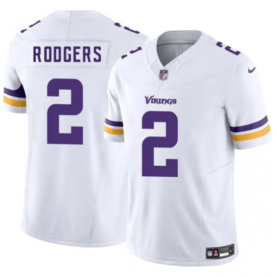 Men's Minnesota Vikings #2 Isaiah Rodgers White 2025 F.U.S.E. Vapor Limited Football Stitched Jersey - Ujersey