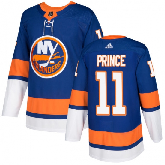 Youth Adidas New York Islanders #11 Shane Prince Premier Royal Blue Home NHL Jersey - Ujersey