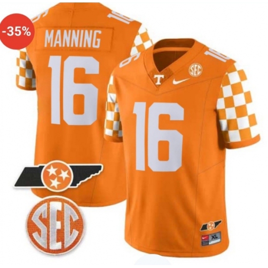 Men's Tennessee Volunteers #16 Peyton Manning Orange F.U.S.E. Stitched Jersey - Ujersey