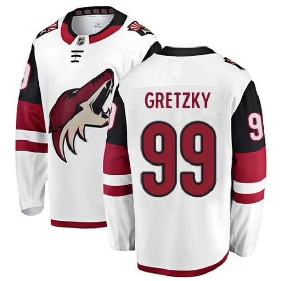 Youth Arizona Coyotes #99 Wayne Gretzky Fanatics Branded White Away Breakaway NHL Jersey - Ujersey
