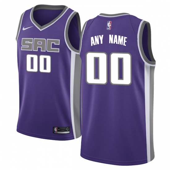 Men's Sacramento Kings Nike Purple Swingman Custom Jersey - Icon Edition - Ujersey