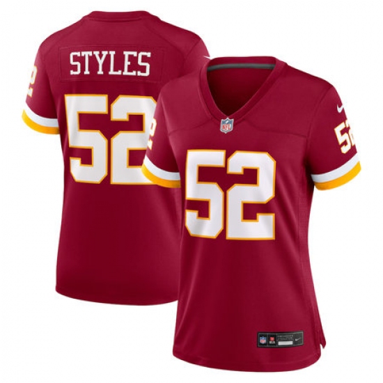 Women's Washington Commanders #52 Sonny Styles Nike Burgundy Game Jersey