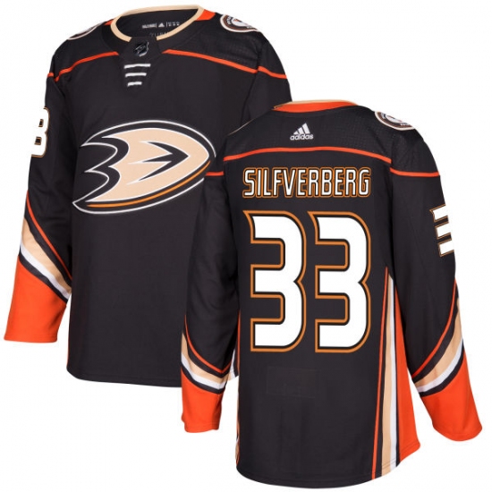 Youth Adidas Anaheim Ducks #33 Jakob Silfverberg Authentic Black Home NHL Jersey