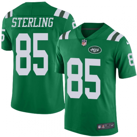 Youth Nike New York Jets #85 Neal Sterling Limited Green Rush Vapor Untouchable NFL Jersey - Ujersey