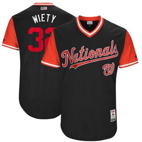 Men's Majestic Washington Nationals #32 Matt Wieters 