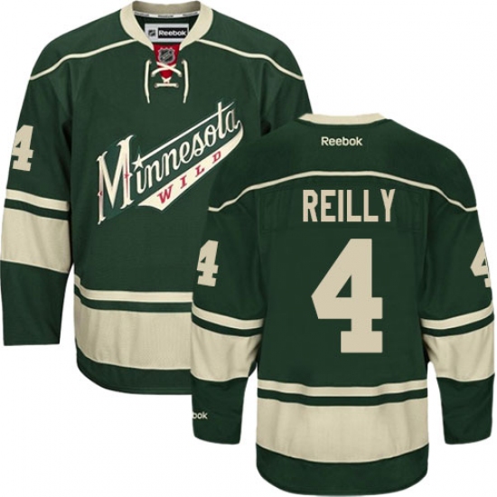 Youth Reebok Minnesota Wild #4 Mike Reilly Authentic Green Third NHL Jersey - Ujersey